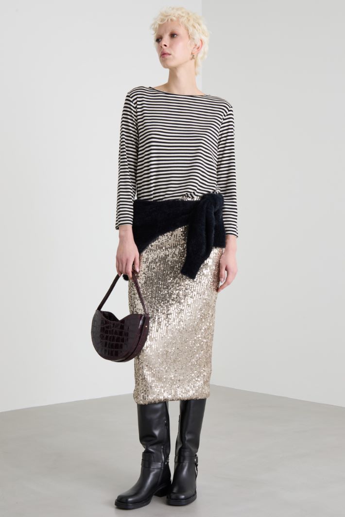 Midi sequinned skirt Intrend