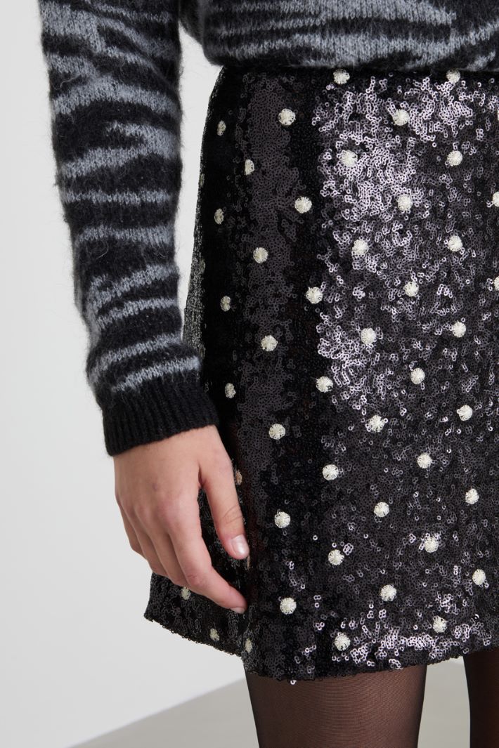 Gonna con paillettes e pois Intrend - 2