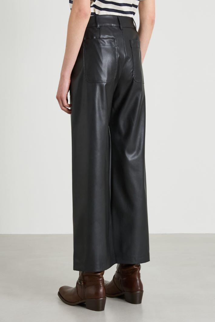Faux leather trousers Intrend - 3