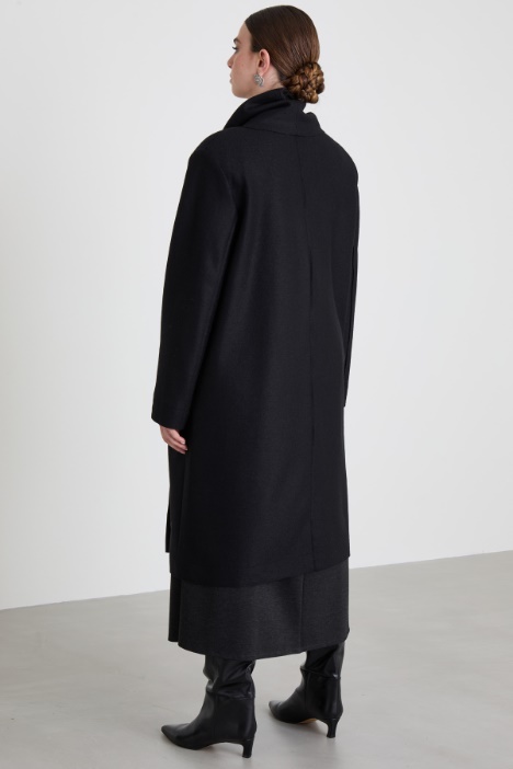 Cappotto in jersey di lana