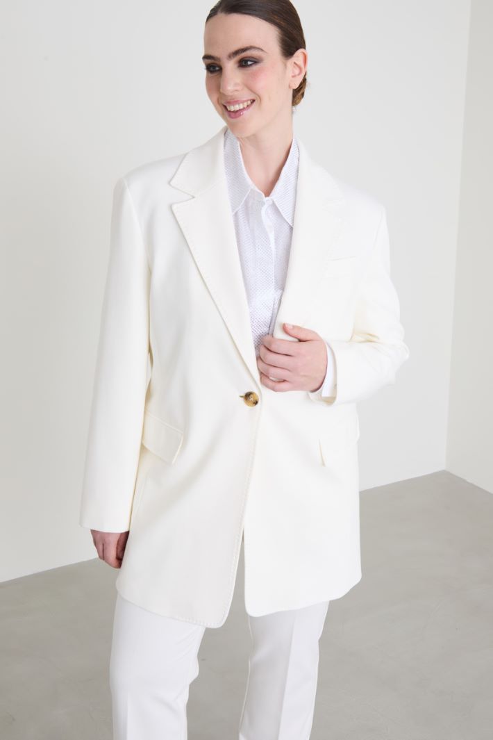 Blazer in jersey di viscosa