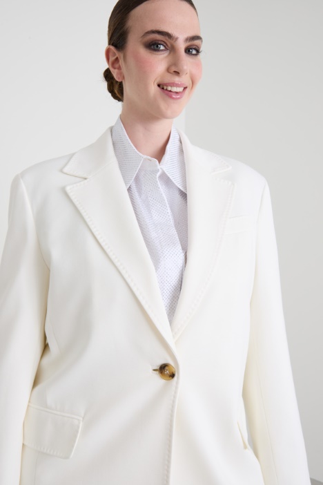 Blazer in jersey di viscosa