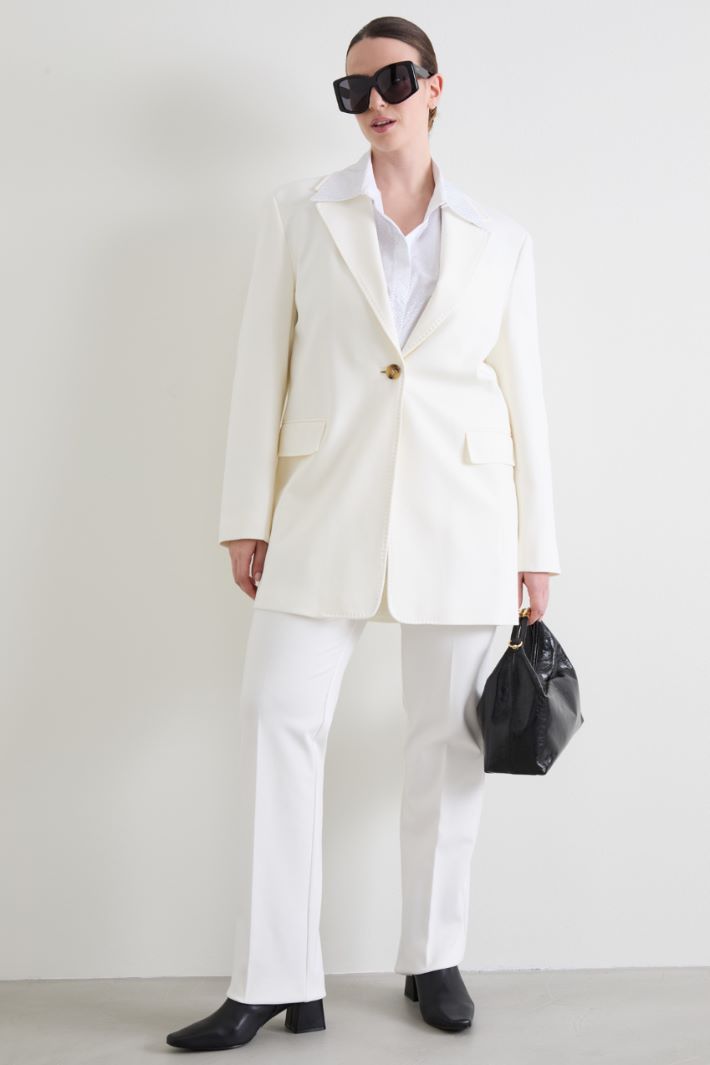Blazer in jersey di viscosa
