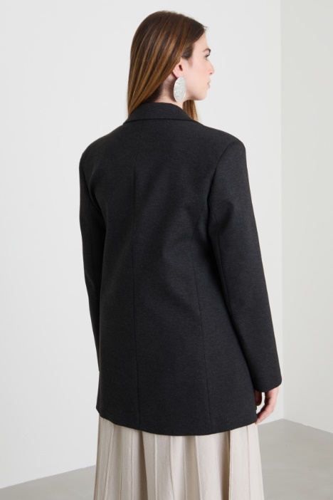 Blazer in jersey di viscosa