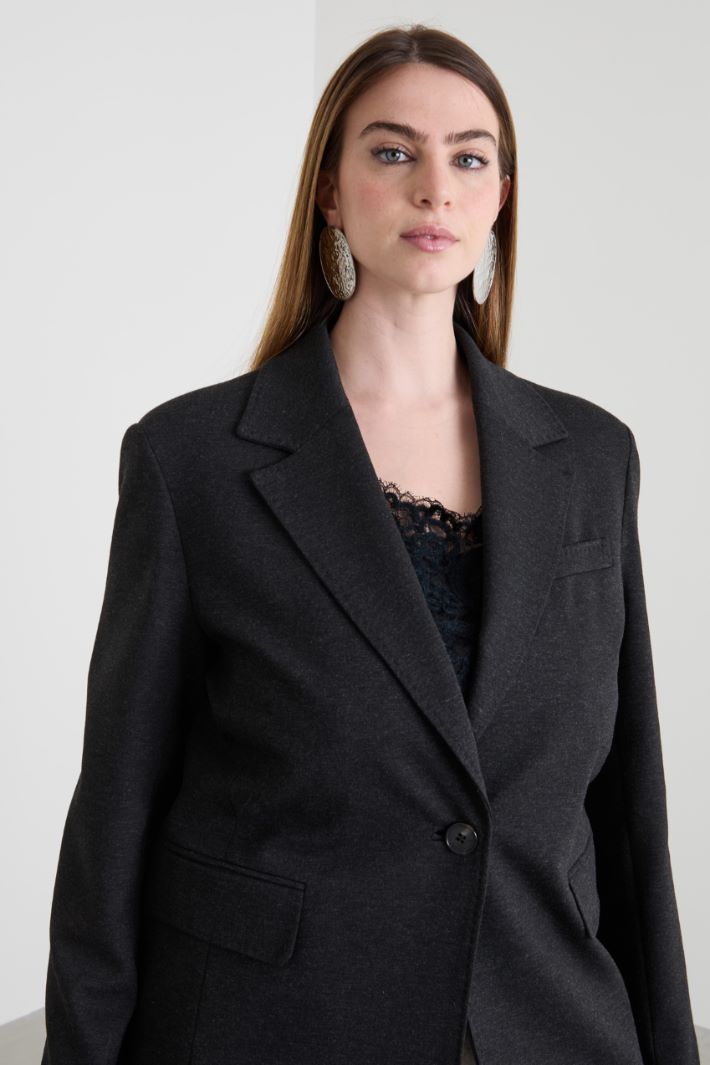 Blazer in jersey di viscosa Intrend