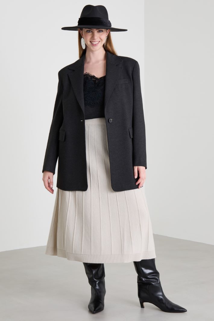 Blazer in jersey di viscosa Intrend - 3
