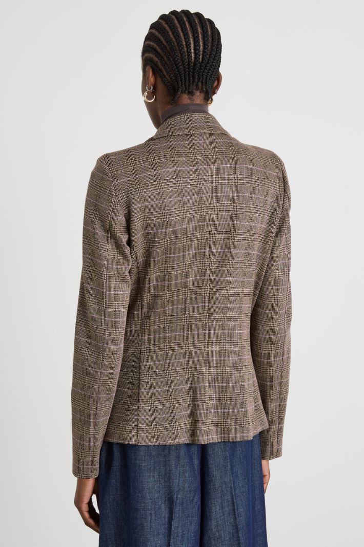 Blazer in jersey jacquard