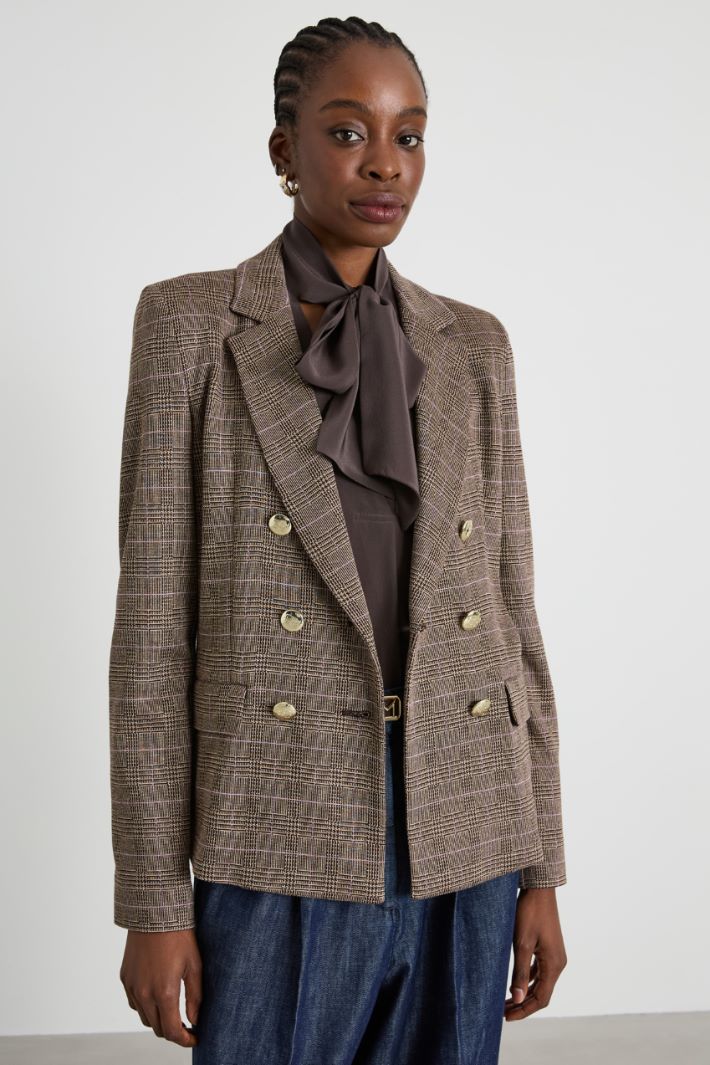 Blazer in jersey jacquard