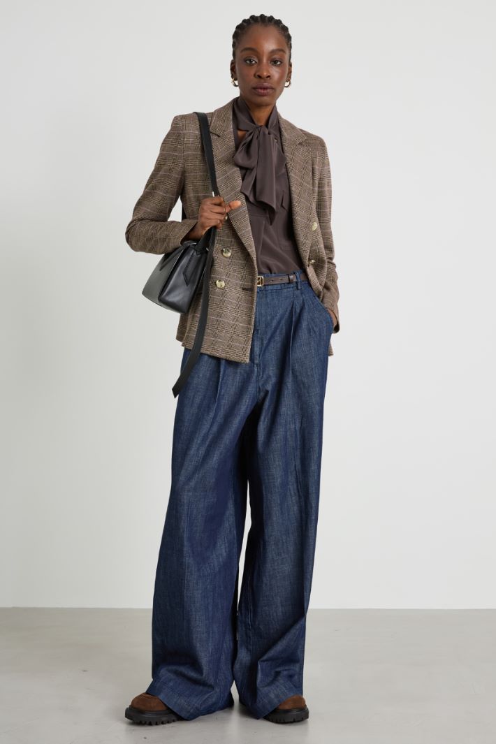 Blazer in jersey jacquard