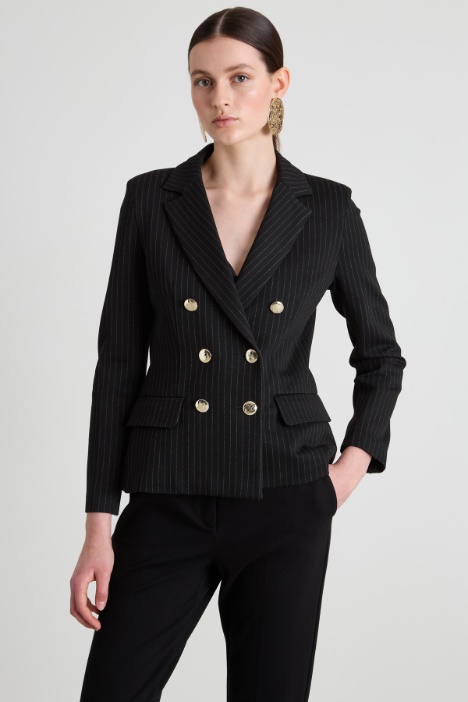Jacquard jersey blazer Intrend