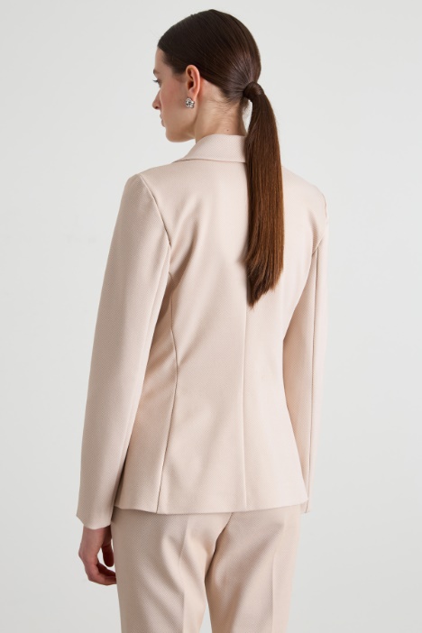 Blazer in jersey jacquard