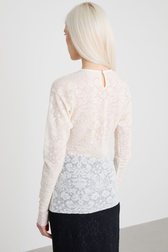 Lace jersey T-Shirt Intrend - 2