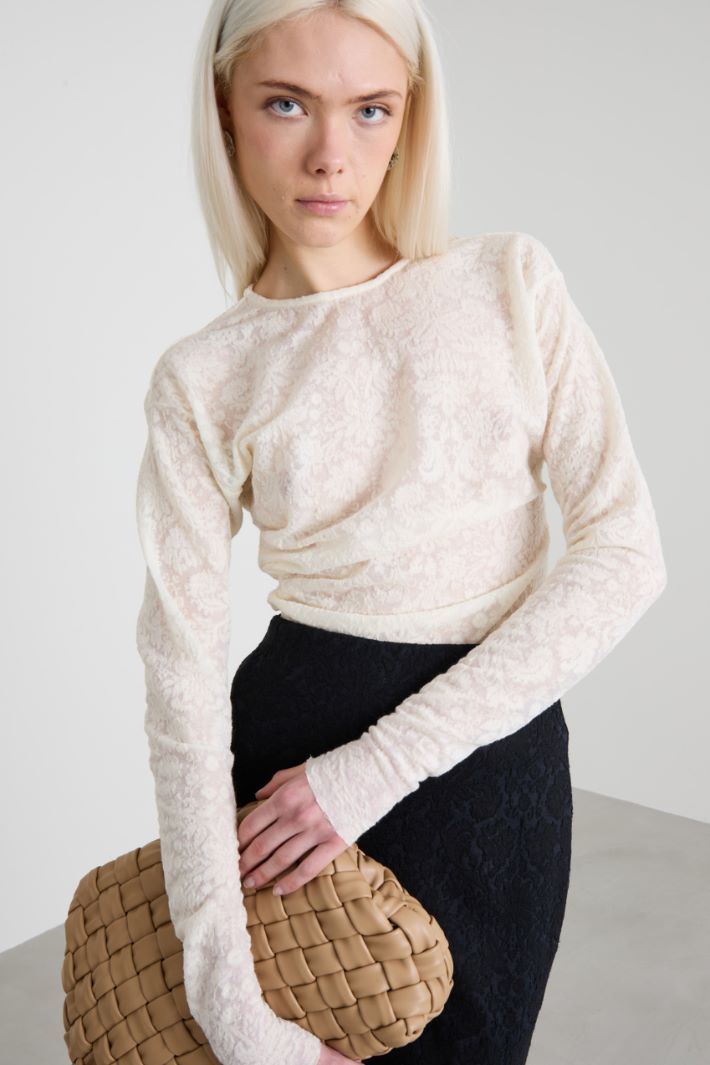 Lace jersey T-Shirt Intrend