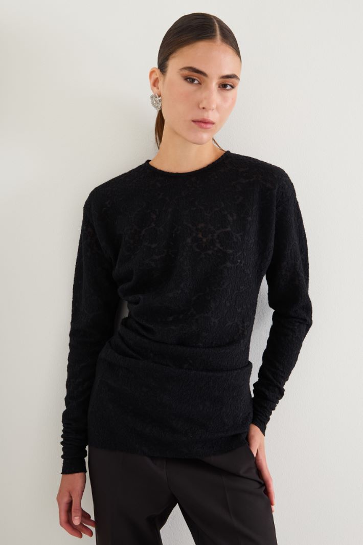 Lace jersey T-Shirt Intrend