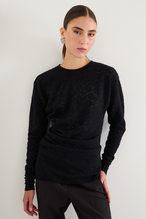 Lace jersey T-Shirt Intrend