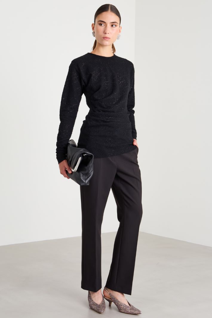 Lace jersey T-Shirt Intrend - 3