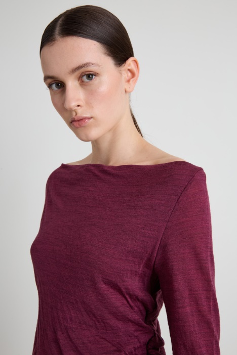 T-shirt con arricciature