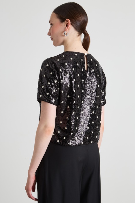 T-shirt in paillettes