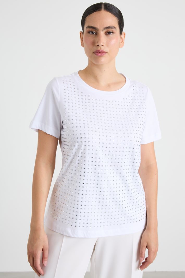 Camiseta de strass Intrend