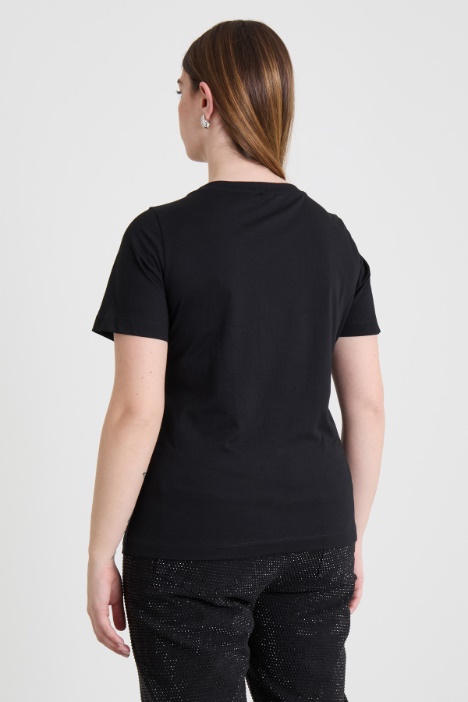 T-shirt con strass