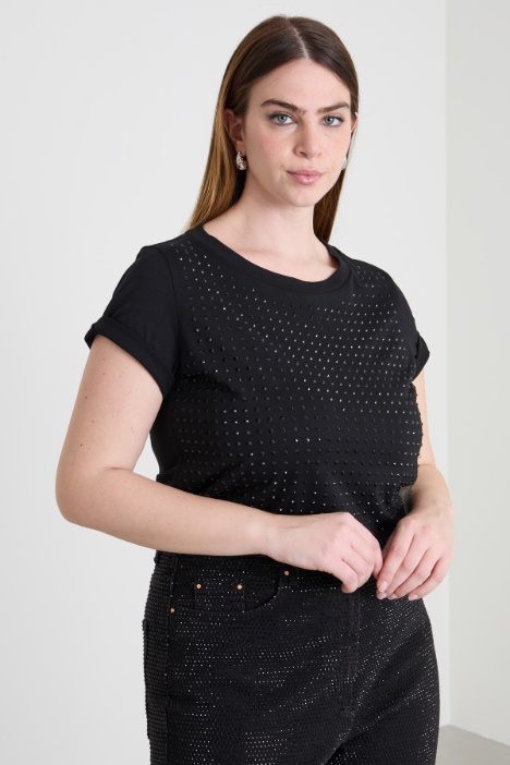 T-shirt con strass Intrend