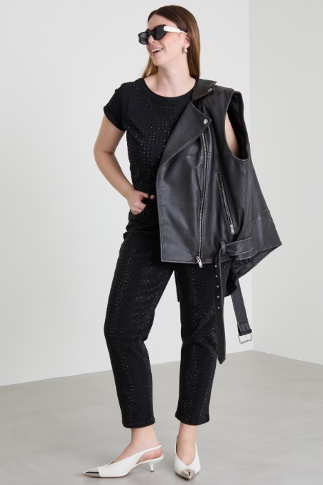 Camiseta de strass Intrend