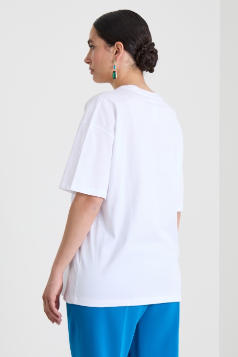 T-shirt in cotone con stampa