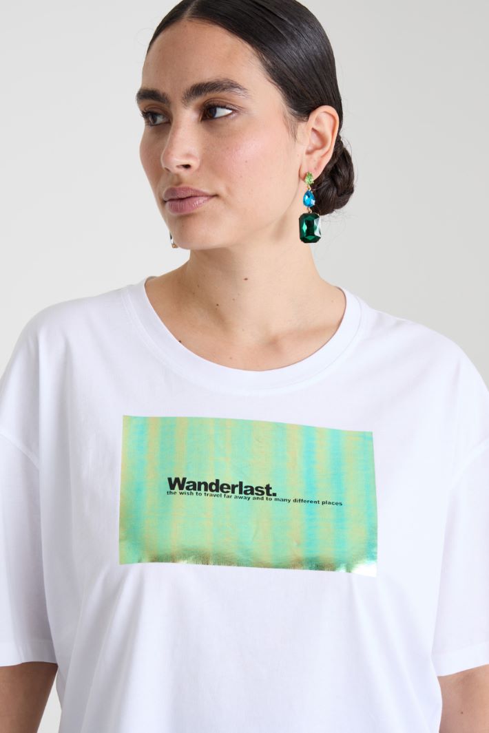 T-shirt in cotone con stampa Intrend - 4