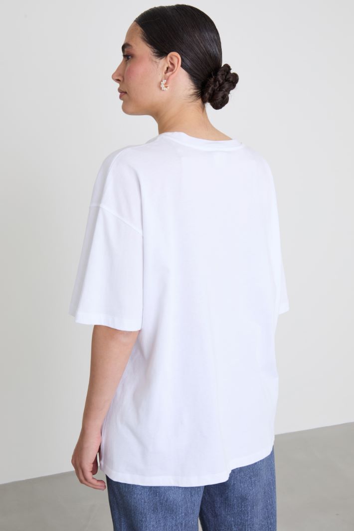 T-shirt in cotone con stampa Intrend - 2