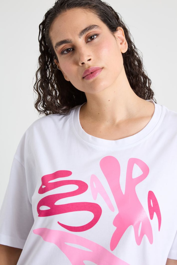 T-shirt in cotone con stampa Intrend - 4
