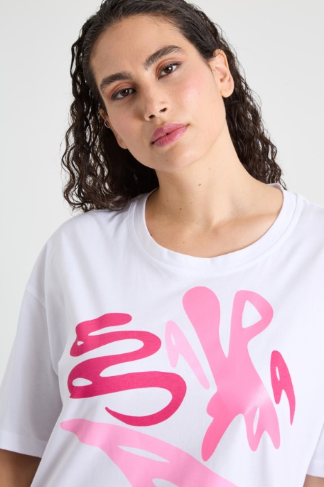T-shirt in cotone con stampa