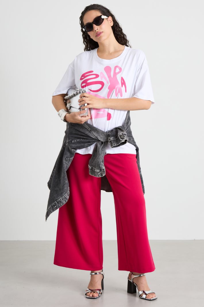 T-shirt in cotone con stampa Intrend - 3
