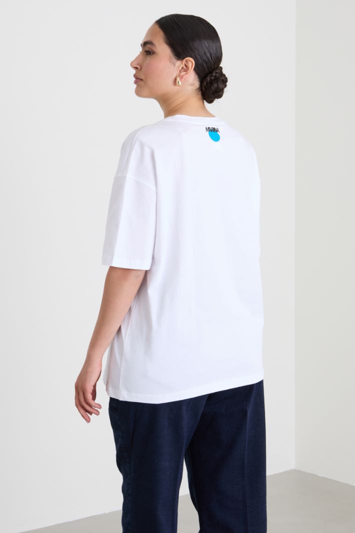 T-shirt in cotone con stampa Intrend - 2