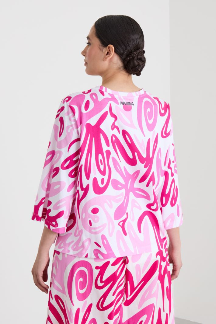 Camiseta estampado con bolsillo Intrend - 2