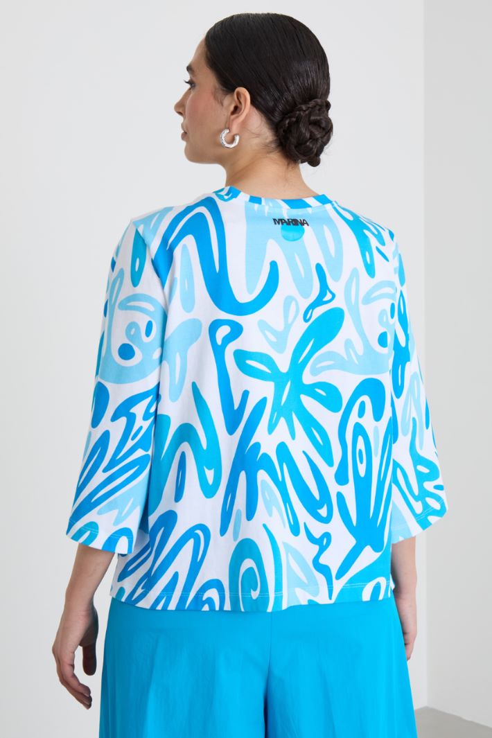 Camiseta estampado con bolsillo Intrend - 2
