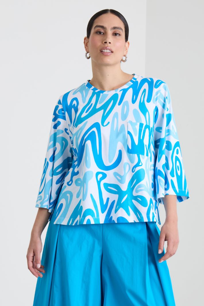 Camiseta estampado con bolsillo Intrend