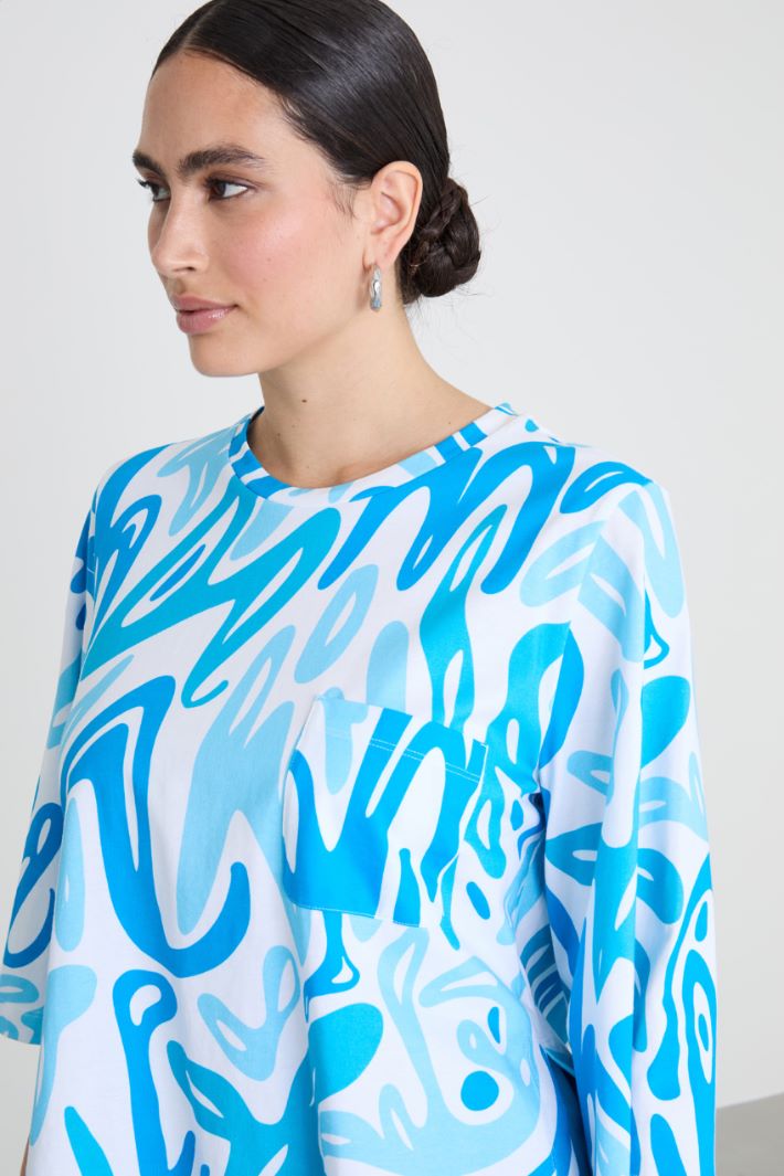 Camiseta estampado con bolsillo Intrend - 4
