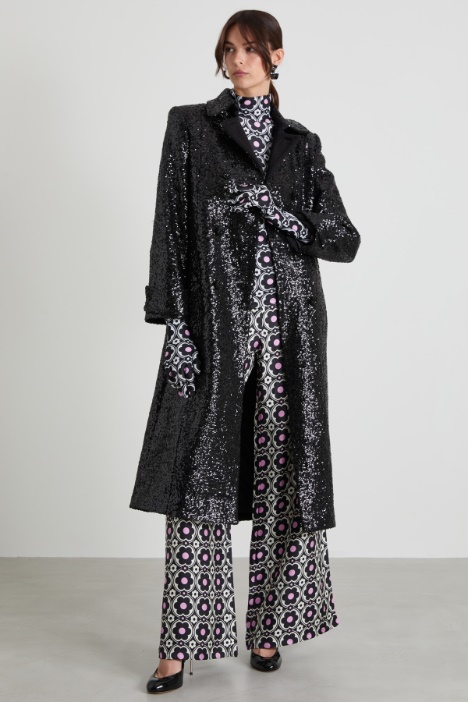 Sequinned coat Intrend