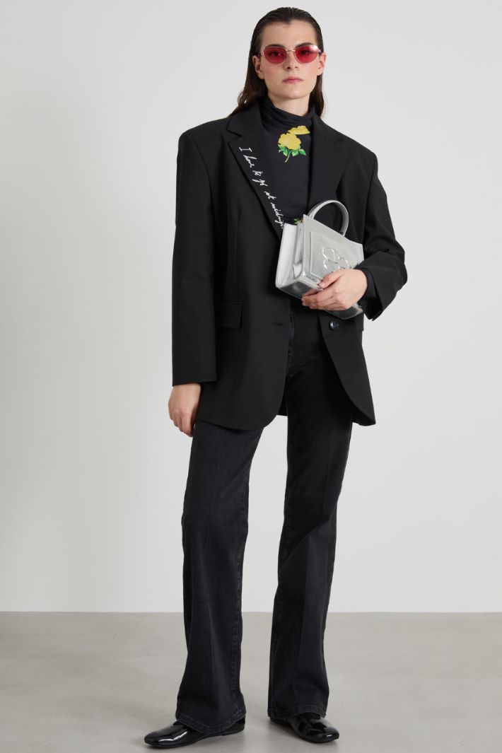 Blazer con rever ricamato Intrend - 3