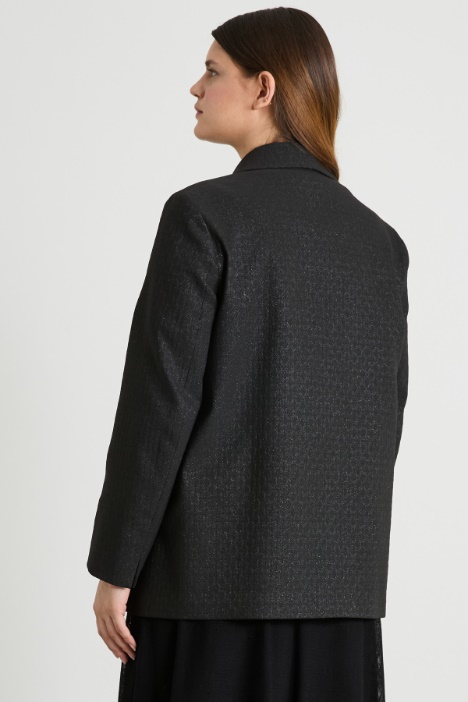 Blazer in jacquard lamè