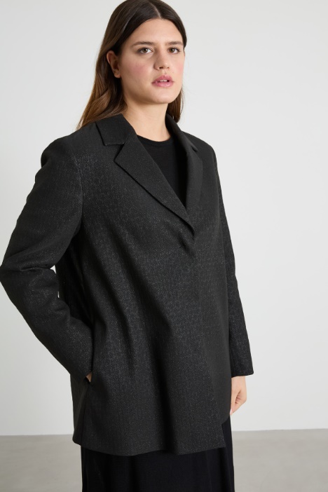 Lurex jacquard jacket Intrend