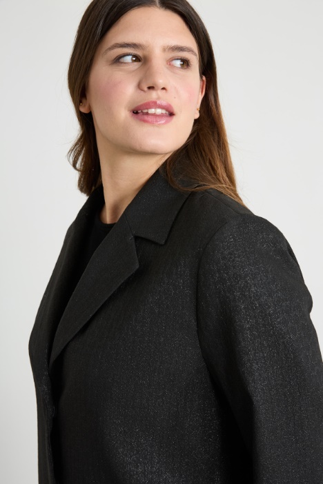 Blazer in jacquard lamè