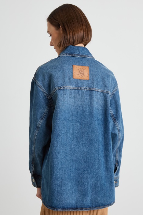 Giacca camicia in denim