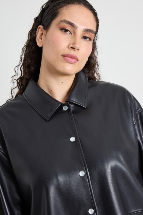 Giacca in similpelle