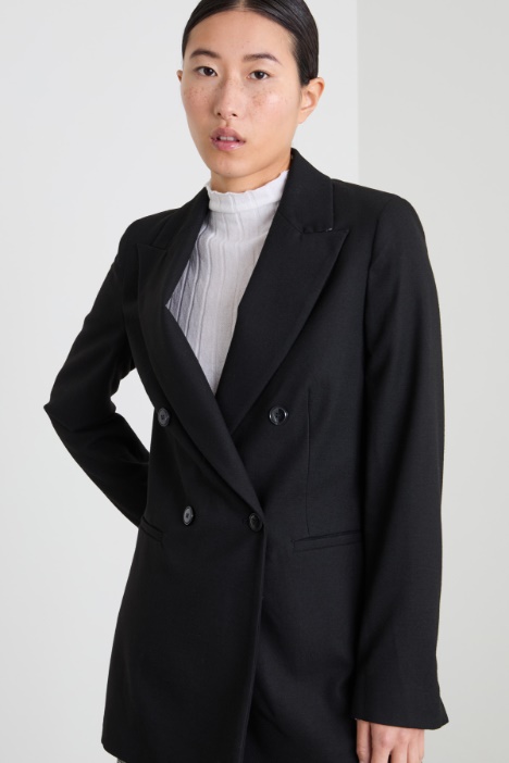 Long flannel blazer Intrend