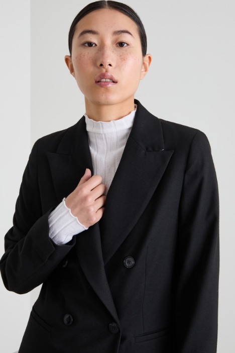 Blazer lungo in flanella