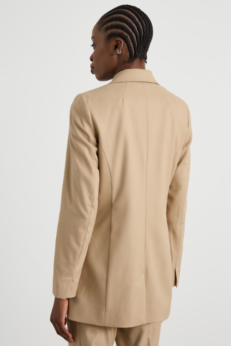 Blazer lungo in flanella