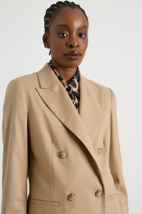 Blazer lungo in flanella