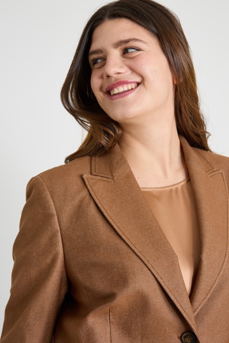 Blazer effetto denim