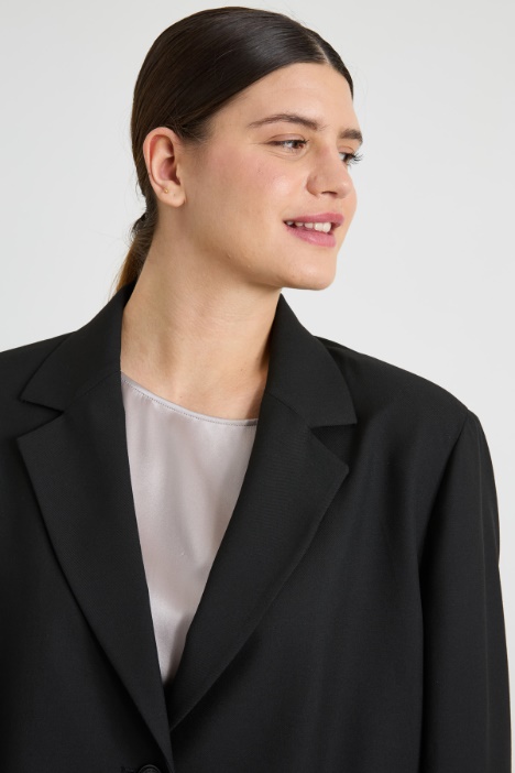 Blazer over misto viscosa